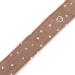 Customized AngelicArt Pacifier Strap with Engraved Name - Perfect Gift for Babies in Brown Dotted Design - Wide Color Selection - Buy Online on GoSupps.com