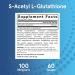 Jarrow Formulas S-Acetyl L-Glutathione 100 mg - 60 Tablets for Enhanced Antioxidant Support - Buy Online on GoSupps.com