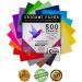 Origami Craze Paper 500 Sheets - Premium Quality for Arts and Crafts - 6-inch Square Sheets - 20 Vivid Colors - Includes 100 Design E-Book - Buy Online on GoSupps.com