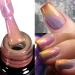 Autumn Gel Nail Polish Colour Changing Gel Nail Polish Thermal Chameleon Gel UV Gel Soak Off Nail Art Pastel Gel Brown Glitter Orange Gold Purple (URB117)