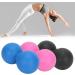 Verdant Touch TPR Massage Ball Set | Yoga Muscle Relaxation & Portable Fitness Black Rose Red Blue - Buy Online on GoSupps.com