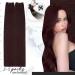 Moresoo Wine Red Human Hair Weft Extensions 18 100g #99J - Burgundy Sew-in Hair Extension - Buy Online on GoSupps.com