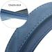 Didog Personalized Soft Padded Leather Dog Collar with Engraved Name Tag - Adjustable D-Ring for Small & Medium Dogs - XXL 50-60 cm Blue - Buy Online on GoSupps.com