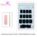 False Nails Bling Art Matte Gel - Dark Beauty Glitter Squoval 24 Medium Tips with Glue - Buy Online on GoSupps.com