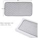 Nicoone Waterproof Changing Mat Liners Quilted 3PCS Bamboo Terry Surface Diaper Changing Pad Liner Washable Reusable Diaper Changing Liners for Home Outdoor Travel Grey - Rectangle - Buy Online on GoSupps.com