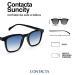Shop Contacta Suncity Sunglasses & Reading Glasses for Men & Women | Rectangular Black Frames with +3.00 Diopters Lightweight 30g - Buy Online on GoSupps.com