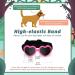 Lewondr Small Dog Sunglasses - UV Protection Goggles with Adjustable Strap for Pet Dogs - Pink Heart Shape - Buy Online on GoSupps.com