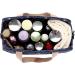 IGNPION Large Travel Toiletry Bag Waterproof Wash Bag | Dark Blue Floral Cosmetic Organizer for Women - Buy Online on GoSupps.com