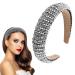 WLLHYF Rhinestone Headband - Fashionable Sparkly Black/Silver Diamond Hair Hoop for Women - Bridal/Wedding Accessories - Buy Online on GoSupps.com