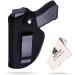 Fonrroni Universal Concealed Carry Holster Bundle - Right/Left Hand Compact Subcompact Black IWB Holster for Men and Women - Buy Online on GoSupps.com