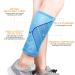 Calf Compression Sleeves for Women & Men 2 Pack Elastic Calf Support Footless Socks Ventilation Calf Brace for Pain Relief Sports Recovery Cycling Travelling Gym Calf Guards (Blue S) S Blue - Buy Online on GoSupps.com