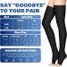 Shop WITHYOU 15-20 mmHg Knee High Compression Socks | Open Toe | Best for Running Medical & Travel | Unisex - Buy Online on GoSupps.com