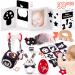 Hahaland Baby toys 0-6 months-30 TLG black and white contrast educational toys set Montessori sensors fabric book & stroller hanging toys brain development gift for 0 3 6 12 months