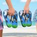 Mnsruu Golf Ball Tee Green Leaves Flip Flops | XL Sandals for Men & Women | Comfortable Travel & Spa Slippers - Buy Online on GoSupps.com