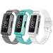 ESeekGo Compatible for Fitbit Ace 3 Bands/Fitbit Ace 2 Bands for Kids TPU Clear Sport Rugged Bands with Bumper Case Compatible for Fitbit Inspire/Inspire 2/Inspire Hr/Luxe Bands for Women Girls Boys Clear Black+Clear Green+Clear