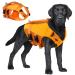 Asenku Dogs Wowers for Small Medium Large Dogs adjustable & ripstop Dog chimney with handle and reflective for boating swimming surfing l orange