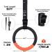 Teamaze Gymnastic Rings with Adjustable Straps - Non-Slip Pull Up Workout Rings for Home Gym Exercise - Orange - Buy Online on GoSupps.com