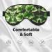Ivy Blossoms Tree Double-Sided Sleep Eye Mask | Comfortable Blindfold with Adjustable Strap | Light Blocking Black for Travel & Sleep - Buy Online on GoSupps.com