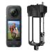 Cynova Insta 360 x4 multifunction frame for Insta360 x4 accessories Insta 360 x4 protective cover with silicone lens cover 2 cold shoes additional protection assembly inflexibility