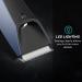 Men's Electric Body Groomer & Pubic Hair Trimmer | Waterproof, LED Light, Replaceable Ceramic Blade Heads, Recharge Dock | Blue - Buy Online on GoSupps.com