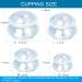 Cupping Glass Silicone Therapy Set - 5pcs Anti-Aging & Anti-Cellulite Massage Cups for Face & Body | International Shipping Available - Buy Online on GoSupps.com