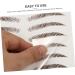 FOYTOKI 9 Sheets Waterproof Eyebrow Stickers Hairlike Eyebrows Brown Imitation Eyebrow 6d Transfer Stickers - Buy Online on GoSupps.com