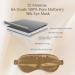 SILKSLEEK 22 Momme Pure Mulberry Silk Sleep Mask | 100% Pure Silk Filled | Super Soft & Comfortable Eye Mask in Gift Box | Blackout Eye Mask (Gold) - Travel Essentials - Buy Online on GoSupps.com