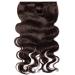 Clip In Curly Extensions - 55cm Remy Real Hair #2 Dark Brown 100g Tress with 5 Clips - Buy Online on GoSupps.com