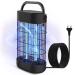 EuQQZZU Insect killer 18W electrical insect destruction 1800V UV lamp Flying trap effectively blankets 80 inside insect trap mosquito lamp mosquito trap for bedroom kitchen office patio M-18W