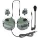 Wiseonus Airsoft paintball hunting activities helmet side track headphones waterproof tactical headset with microphone functional headphones OD