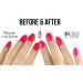 Gel Touch High Shine Gel Finish Top Coat 8ml - Can be used on any brand of nail polish LED Curing Clear - Buy Online on GoSupps.com