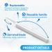 Dermaplane Razor with 4 Blades - Exfoliating Face Razors for Women | Remove Peach Fuzz & Dead Skin Durable Eyebrow Razors - Silver - Buy Online on GoSupps.com