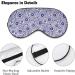 Buy Blue and White Paisley Sleep Mask for Women | Adjustable Eye Shades with Elastic Strap - Relax in Comfort - Buy Online on GoSupps.com
