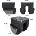 Pucuwu 3-in-1 Bike Bag | 68L Waterproof Rear Seat Carrier Trunk Bag | Reflective Trim | Multifunction Saddle Bags with Rain Cover - Black - Buy Online on GoSupps.com