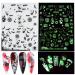 3D Luminous Halloween Nail Stickers - Self Adhesive Nail Art Decals for Halloween Designs - 6 Sheets - Buy Online on GoSupps.com
