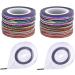 60 Sets Nail Art Striping Tape Line Nail Art Tips Decoration Sticker Tape for Dispenser Nail Art Tape Nails Stickers Shiny Glitter Tape Line Nail Tape for Nail Art Draw Box - Buy Online on GoSupps.com