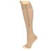 Truform Zipper Compression Stockings - 15-20 mmHg Knee High Medical Socks for Men & Women - Open Toe - Beige - Medium (1 Pair - Buy Online on GoSupps.com