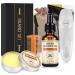 Beard Growth Kit for Men Beard Care Grooming Kit with Beard Roller Beard Growth Oil Beard Balm Beard Comb Beard Scissors Birthday Fathers Gifts for Men Him Dad Husband Boyfriend