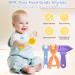 Maiqufa BPA-Free Silicone Teething Toys for Babies 0-6 Months & 6-12 Months - 4 Pack, Tool-Shaped Soothing Teethers for Sore Gums, Prevent Finger Chewing, Baby Boy Toys - Buy Online on GoSupps.com