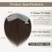 Elailite Men's Toupee V-Shape Hairline Hair Extension Real Human Hair Invisible Forehead Hairpiece Fringe Bang Replacement System (4 * 18cm) (#02 Dark Brown 6 Inch) 6 Inch FRINGE #02 Dark Brown - Buy Online on GoSupps.com