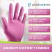 100 Pink Nitrile Exam Gloves 3.5 Mil - Latex & Powder Free, Small, Disposable Non-Sterile Protective Gloves by PlastCare - Buy Online on GoSupps.com