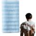 Chiffon de gommage pour le corps | Long tapis de bain double face Serviette de corps extra longue pour le corps le nettoyage le massage la douche le bain la maison le spa hommes femmes Bleu Clair - Buy Online on GoSupps.com