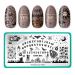 Maniology The Spirit Speaks (M071) Nail Stamping Plate Ouija Board Letters and Numbers Spooky Halloween Manicure