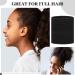 80 Count Extra Long Hair Ties for Thick & Curly Hair - No Metal Elastic Ponytail Holders for Women in Black - Hair Accessories - Buy Online on GoSupps.com