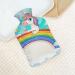 Rainbow Unicorn Hot Water Bottle with Plush Cover - Hand Warmer for Kids & Adults | 26.5x15.3cm | International Shipping Available - Buy Online on GoSupps.com