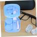 Partykindom 4-Piece Contact Lens Case Set | Colored Cosmetic Lens Containers | Mini Protection for All Contact Lenses - Buy Online on GoSupps.com