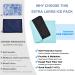 Tutmyrea Extra Large Gel Ice Pack with Soft Fabric Cover - Reusable Cold Compress for Injuries, Back Pain Relief, Knee, Hip, Sciatica - Buy Online on GoSupps.com