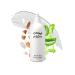 Rau cosmetics body lotion for dry skin 500 ml - moisturizing tightening body lotion with white tea & hyaluronic acid care balm for the body with almond oil olive oil coconut oil