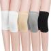 Geyoga 4 Pairs Knee Warmers for Women Men Knee Braces Liner Sleeve Supports Knee Compression Sleeve Winter Cycling Ski White Black Nude Color Gray Medium