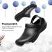 Oil Resistant Chef Shoes Waterproof Clogs with Arch Support - Non Slip Kitchen Hospital Safety Shoes for Men and Women - Black, Size 10 Wide Women/9 Wide Men - Buy Online on GoSupps.com